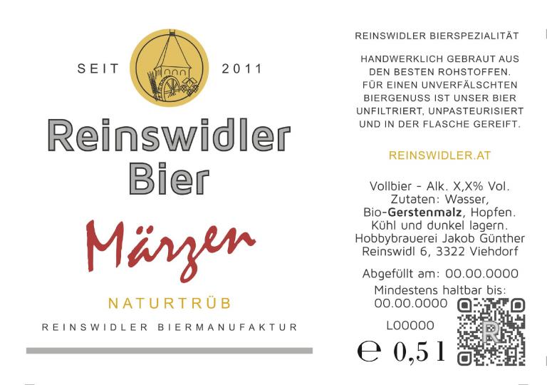 Flaschenetikett Märzenbier