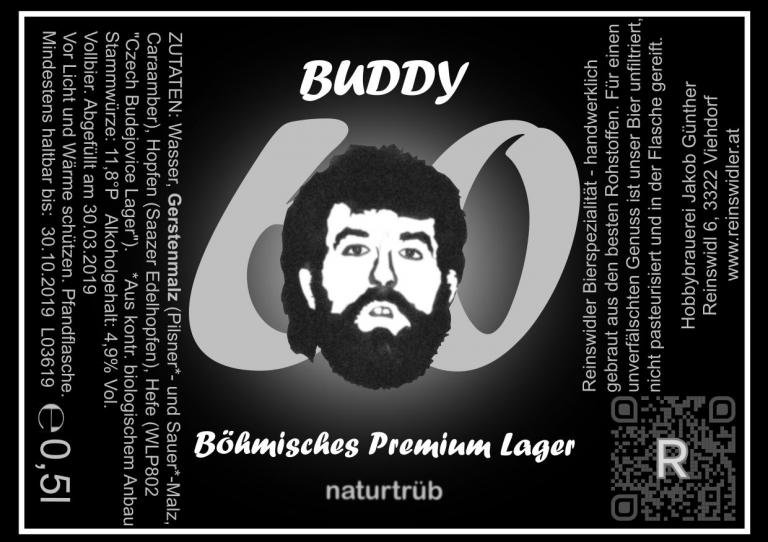 Flaschenetikett Geburtstagsbier Böhmisches Premium Lager