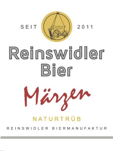 Etikett Reinswidler Märzen Bier