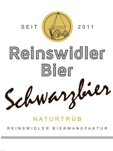 Etikett Reinswidler Schwarzbier